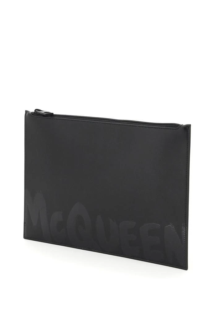 商品Alexander McQueen|Alexander mcqueen graffiti flat pouch,价格¥2049,第3张图片详细描述