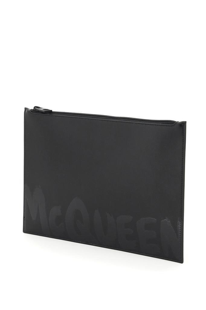 商品Alexander McQueen|Alexander mcqueen graffiti flat pouch,价格¥1998,第5张图片详细描述