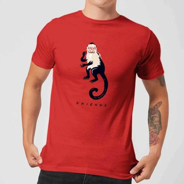 商品Original Hero|Friends Marcel The Monkey Men's T-Shirt - Red,价格¥178,第1张图片