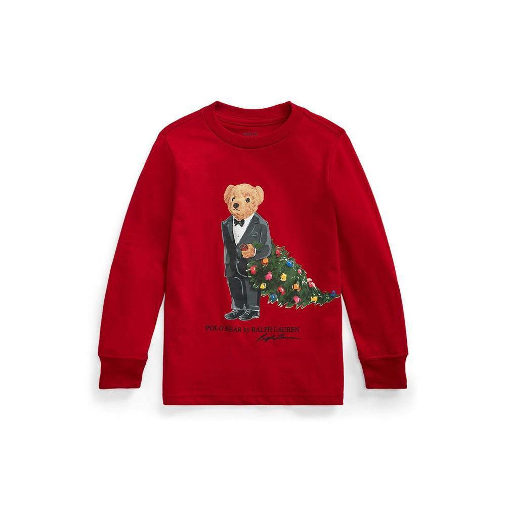 商品Ralph Lauren|Toddler and Little Boys Polo Bear Jersey T-shirt,价格¥249,第1张图片