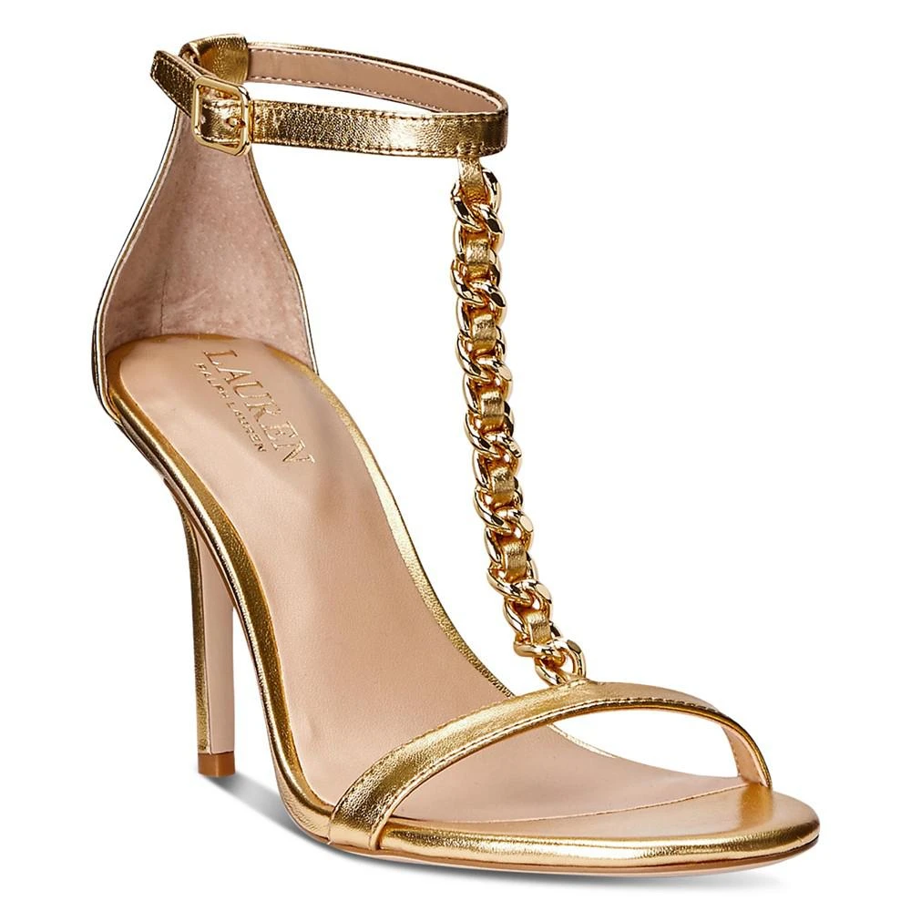商品Ralph Lauren|Women's Kate T-Strap Dress Sandals,价格¥1240,第1张图片