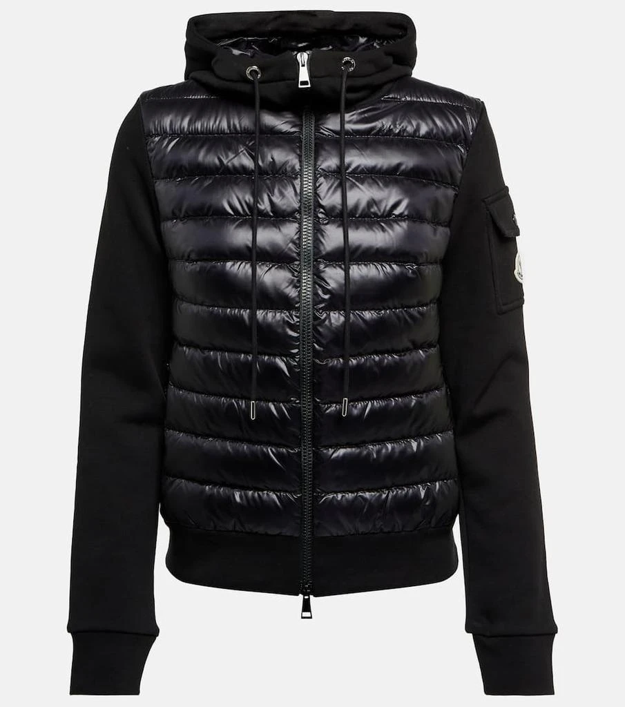 商品Moncler|羽绒拼接针织拉链帽衫,价格¥8909,第1张图片