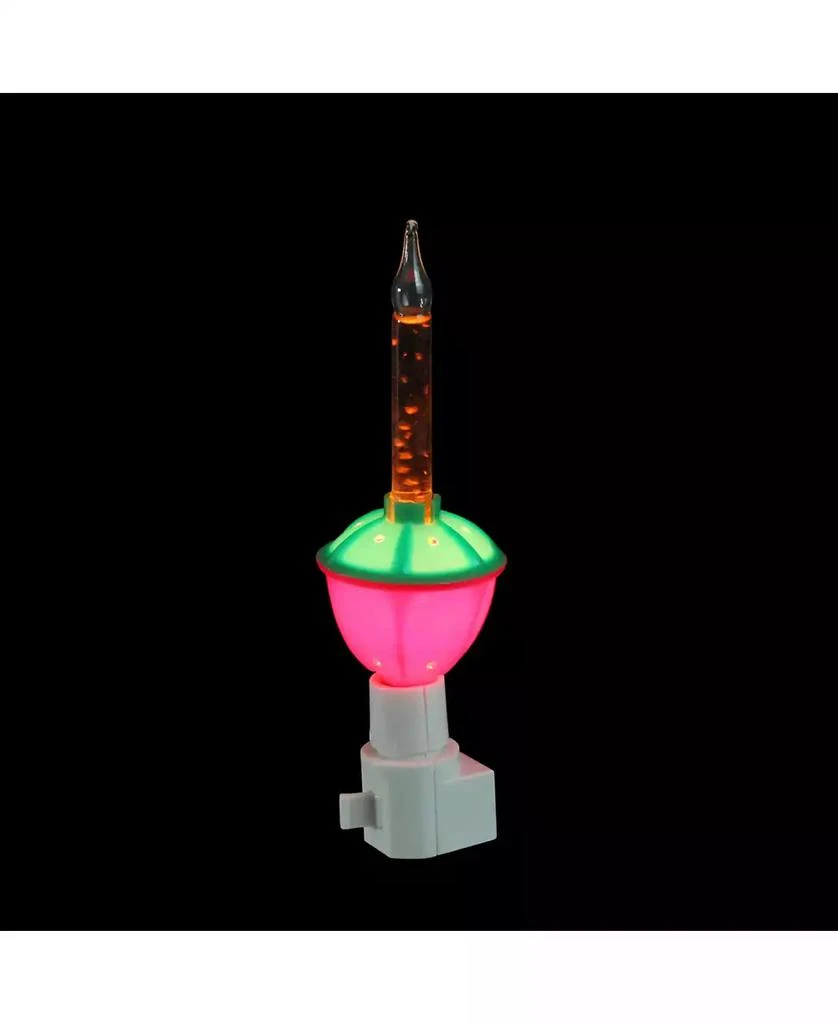 商品Northlight|6.5" Red Green and Amber Christmas Bubble Night Light,价格¥52,第2张图片详细描述