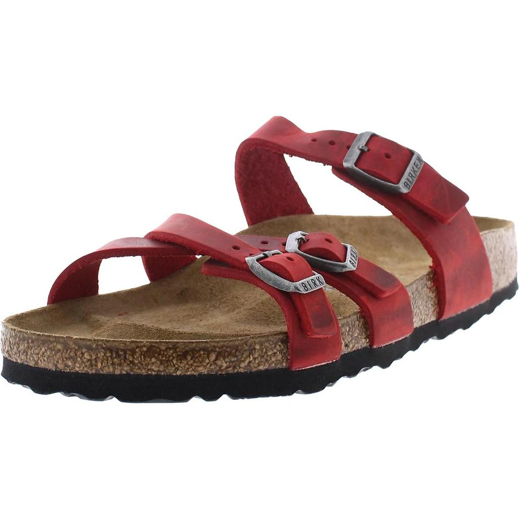 商品Birkenstock|Birkenstock Womens France Leather Flat Flip-Flops,价格¥492,第1张图片
