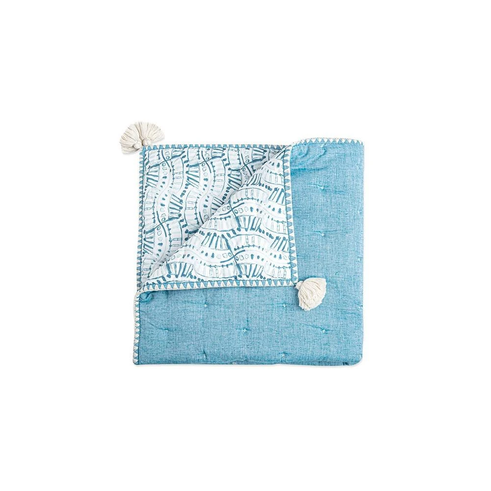 商品Crane Baby|Baby Boys Chambray Caspian Quilted Blanket,价格¥524,第1张图片