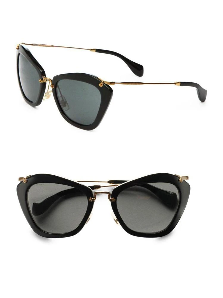 商品Miu Miu|Noir Catwalk Cat Eye Sunglasses,价格¥3151,第1张图片