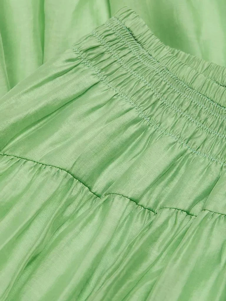 Smocked Organza Midi-Skirt 商品