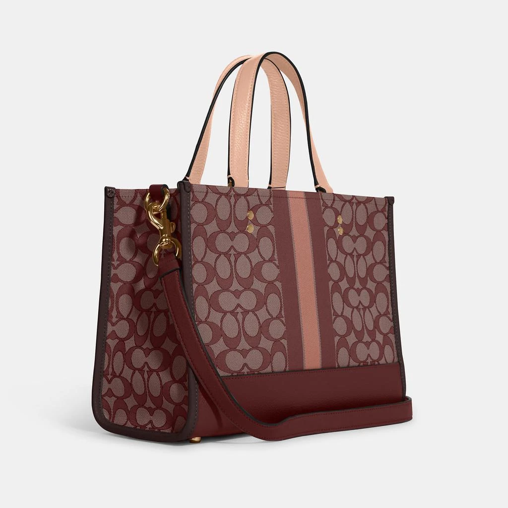 Coach Outlet Coach Outlet Dempsey Carryall In Signature Jacquard With Stripe And Coach Patch 6