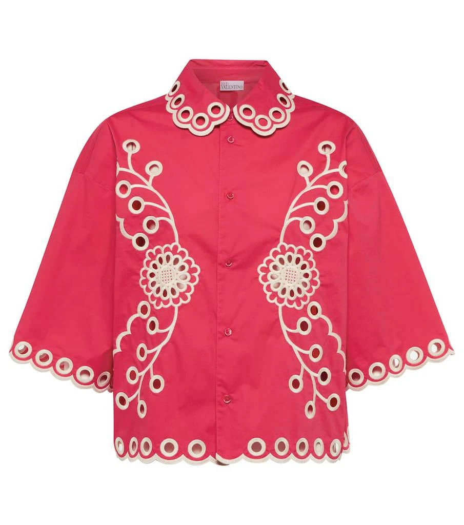 商品RED Valentino|马德拉刺绣短款衬衫,价格¥3251,第1张图片