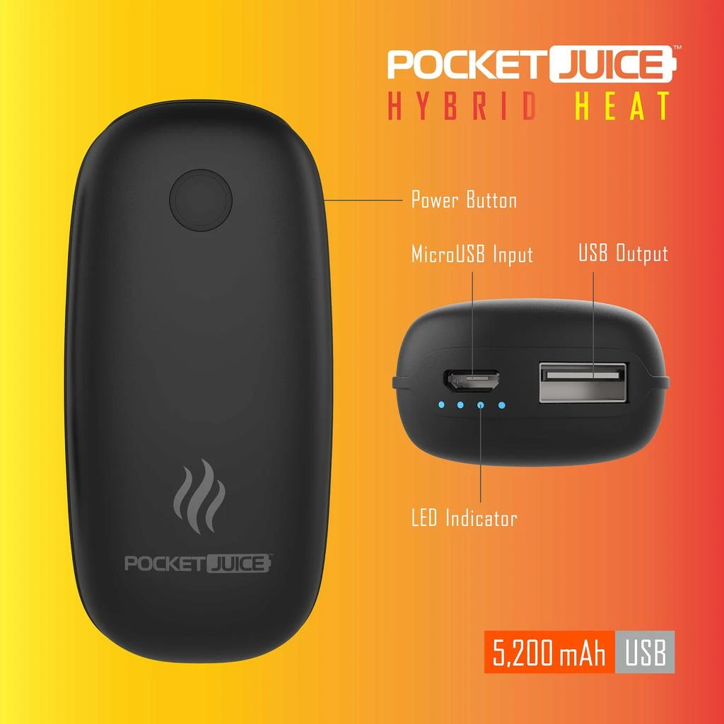 商品Tzumi|Pocket Juice Hybrid Heat,价格¥199,第5张图片详细描述