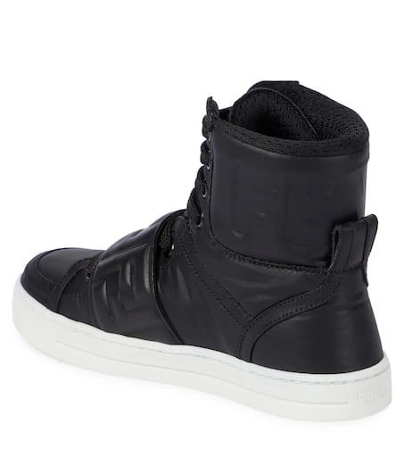 商品Fendi|FF leather high top sneakers,价格¥2569,第3张图片详细描述