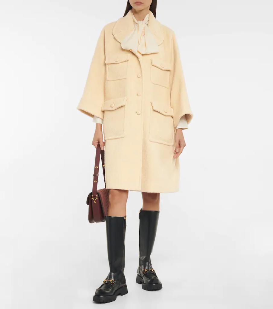 商品Gucci|Bouclé tweed wool-blend coat,价格¥22625,第4张图片详细描述