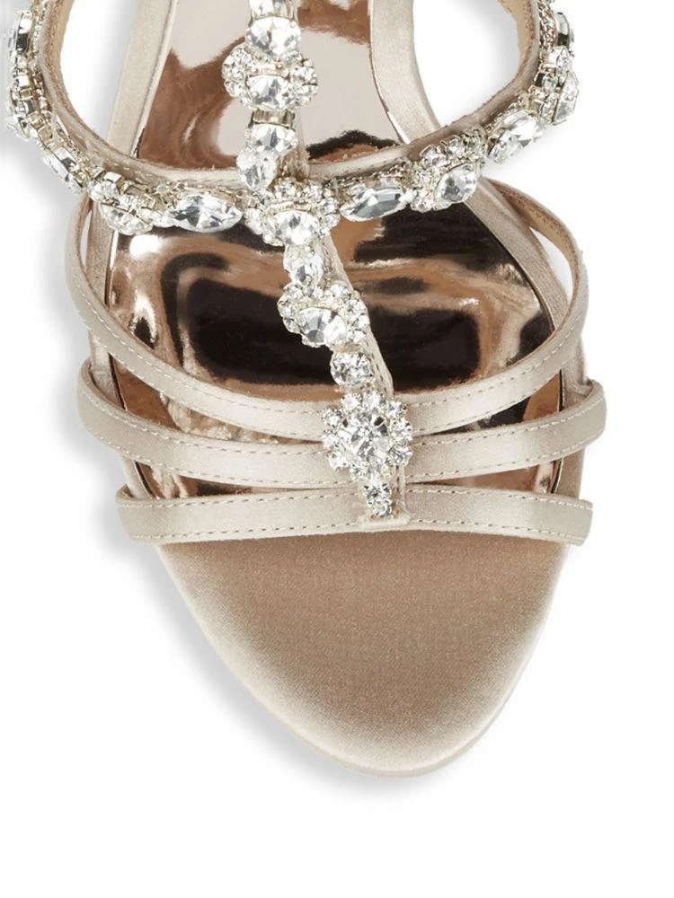 商品Badgley Mischka|Thelma Satin Crystal Heels,价格¥789,第3张图片详细描述