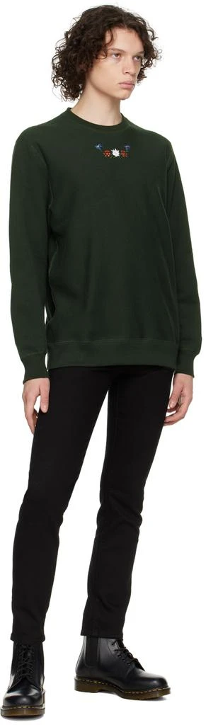 商品Noah|Green Embroidered Sweatshirt,价格¥635,第4张图片详细描述