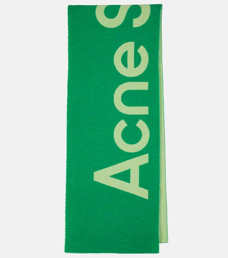 商品Acne Studios|Logo intarsia wool-blend scarf,价格¥1194,第1张图片