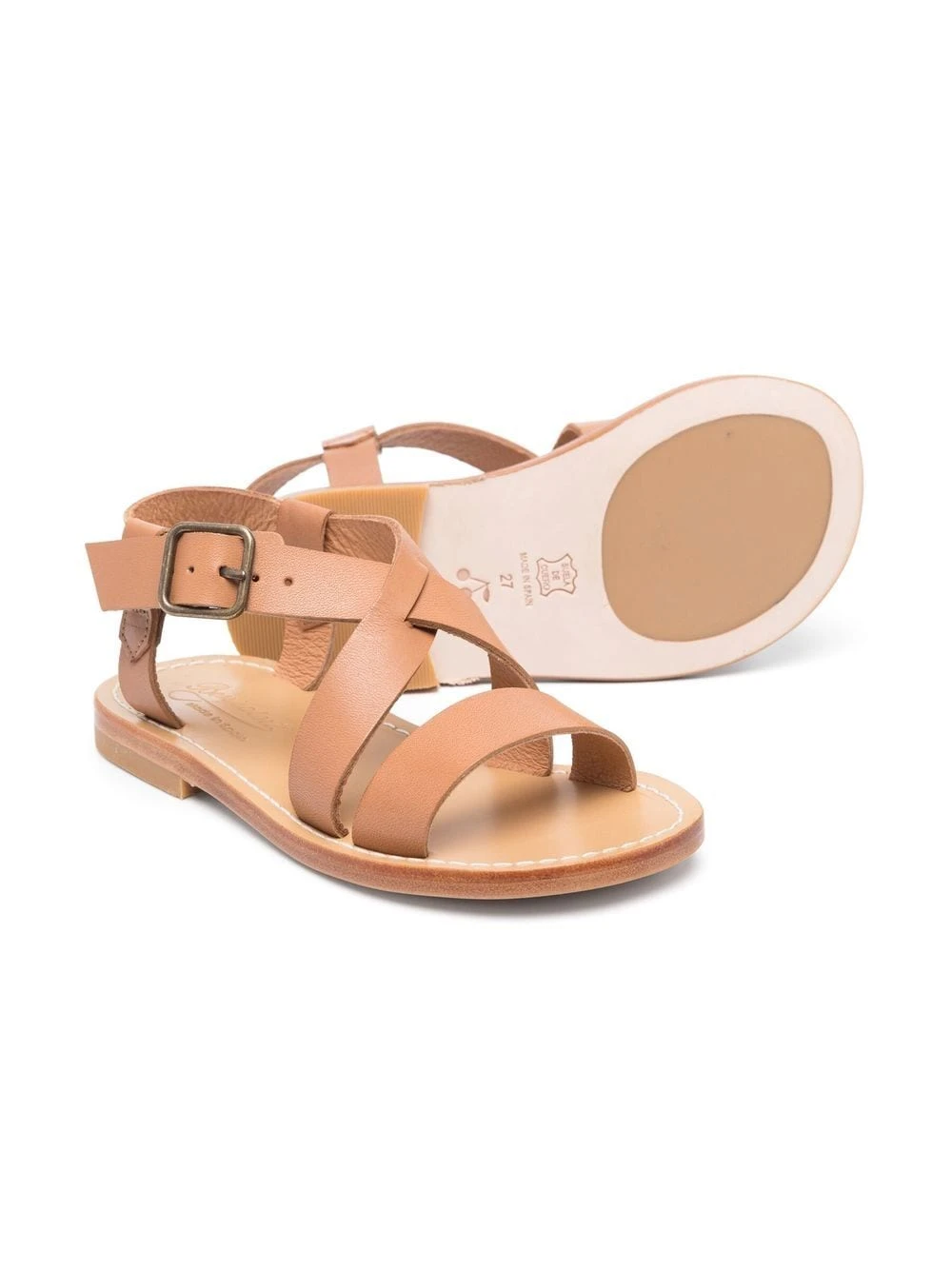 商品【商品预售7天】 Bonpoint|Bonpoint 女童凉鞋 S03GSOL00003036 棕色,价格¥824,第4张图片详细描述