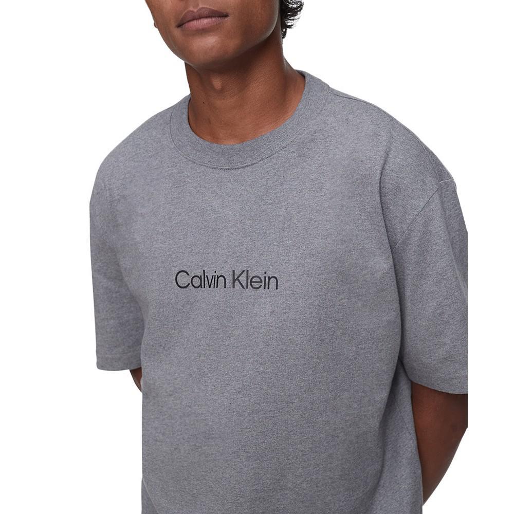 商品Calvin Klein|Men's Relaxed Fit Standard Logo Crewneck T-Shirt,价格¥227,第5张图片详细描述