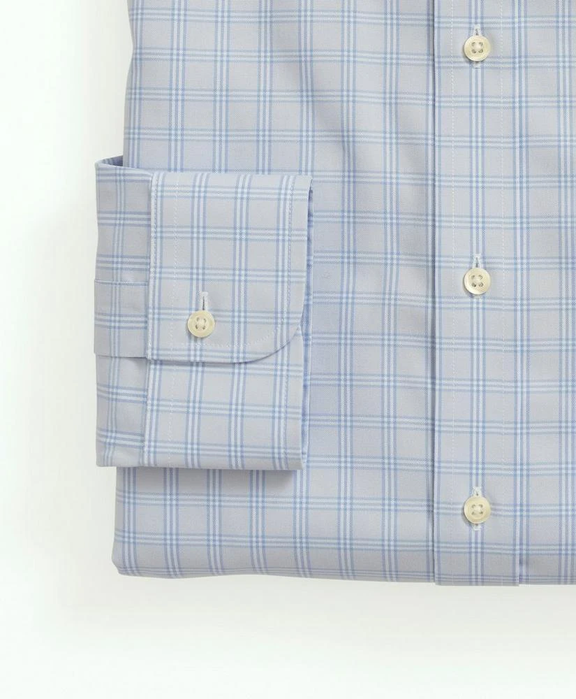 商品Brooks Brothers|Stretch Supima® Cotton Non-Iron Pinpoint Oxford Button-Down Collar, BB#1 Check Dress Shirt,价格¥479,第4张图片详细描述