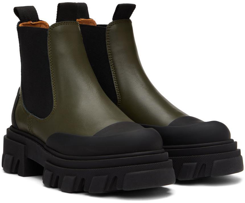 商品Ganni|Green Low Chelsea Boots,价格¥2155,第6张图片详细描述