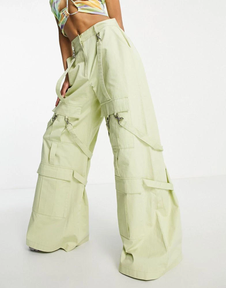 商品The Ragged Priest|The Ragged Priest extreme wide leg skater Y2K cargo trousers,价格¥630,第1张图片