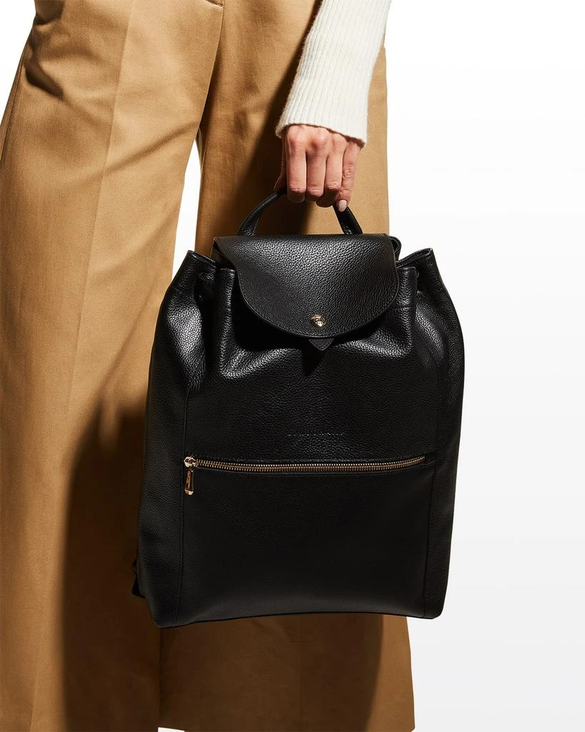 商品Longchamp|Le Foulonne Drawstring Leather Backpack,价格¥4586,第2张图片详细描述
