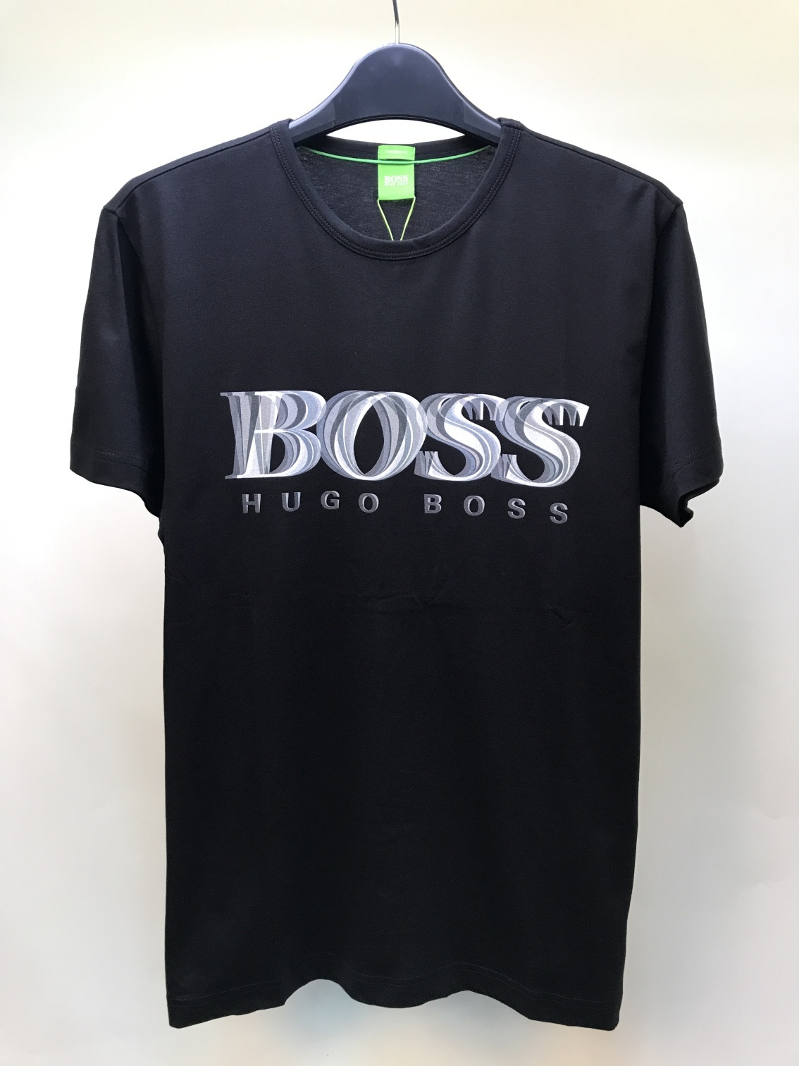 商品Hugo Boss|HUGO BOSS 男士黑色棉质短袖T恤 TEE7-50311474-001,价格¥511,第1张图片