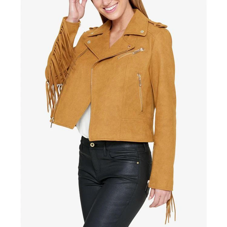 商品Tommy Hilfiger|Fringe Moto Jacket, Created for Macy's,价格¥422,第2张图片详细描述