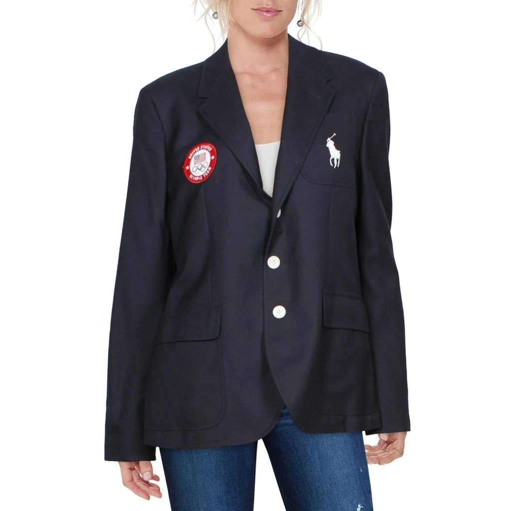 商品Ralph Lauren|Polo Ralph Lauren Womens Winter Olympics 2020 Olympics Long Sleeved Blazer,价格¥439,第1张图片