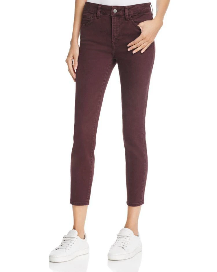 商品Mavi Jeans|Tess Crop High Rise Colored Jeans in Wine,价格¥734,第1张图片