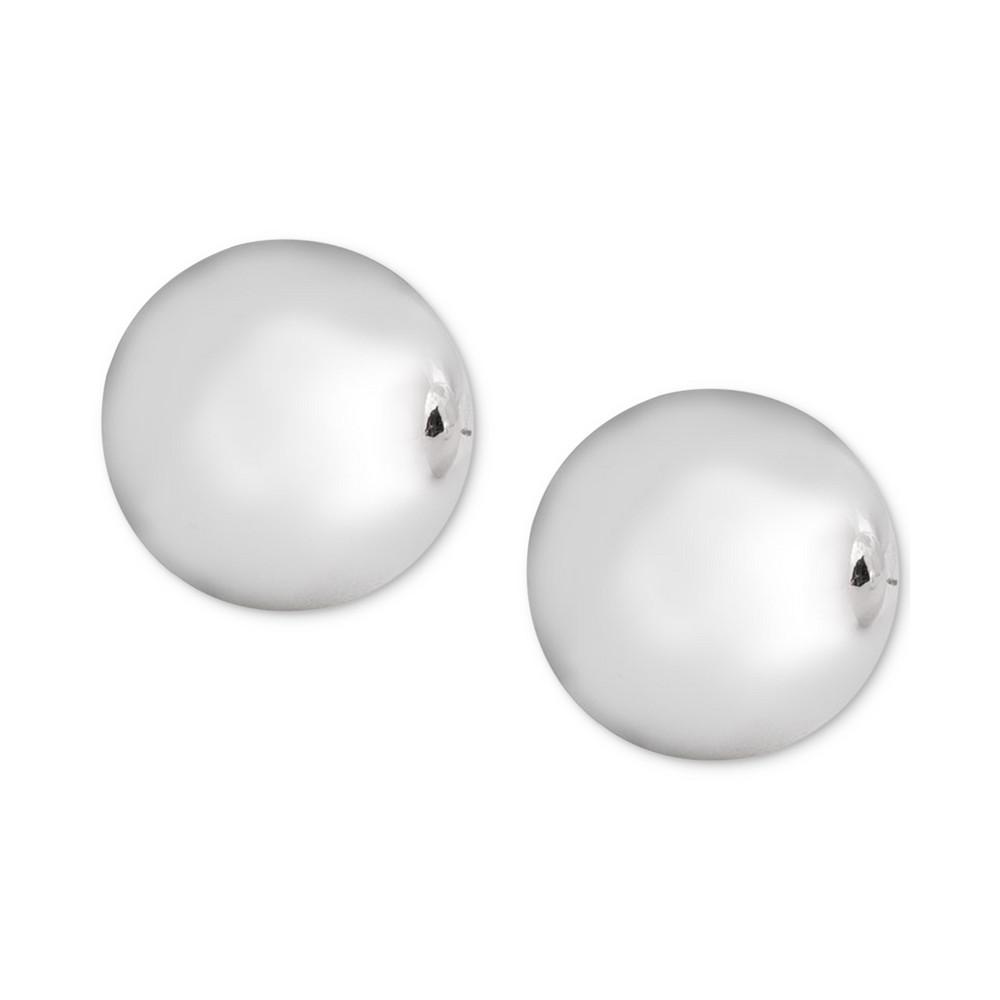 Silver-Tone Ball Stud Earrings商品第1张图片规格展示