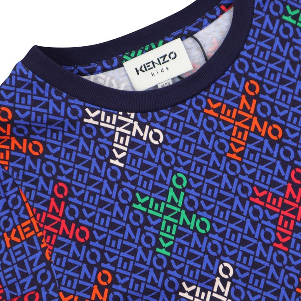 商品Kenzo|Girls Blue Short Sleeve T Shirt,价格¥583,第4张图片详细描述