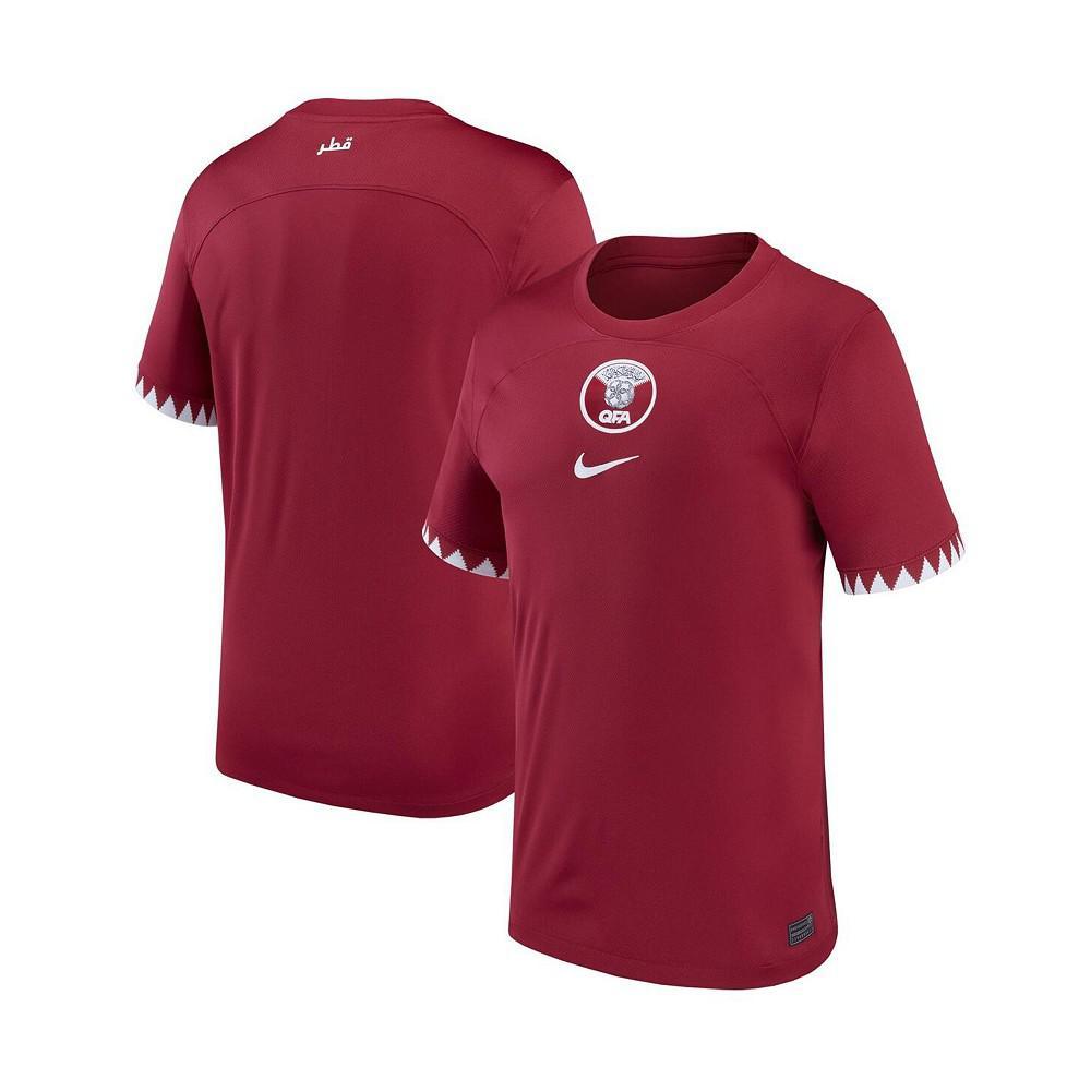 商品NIKE|Men's Maroon Qatar National Team 2022/23 Home Replica Jersey,价格¥699,第1张图片