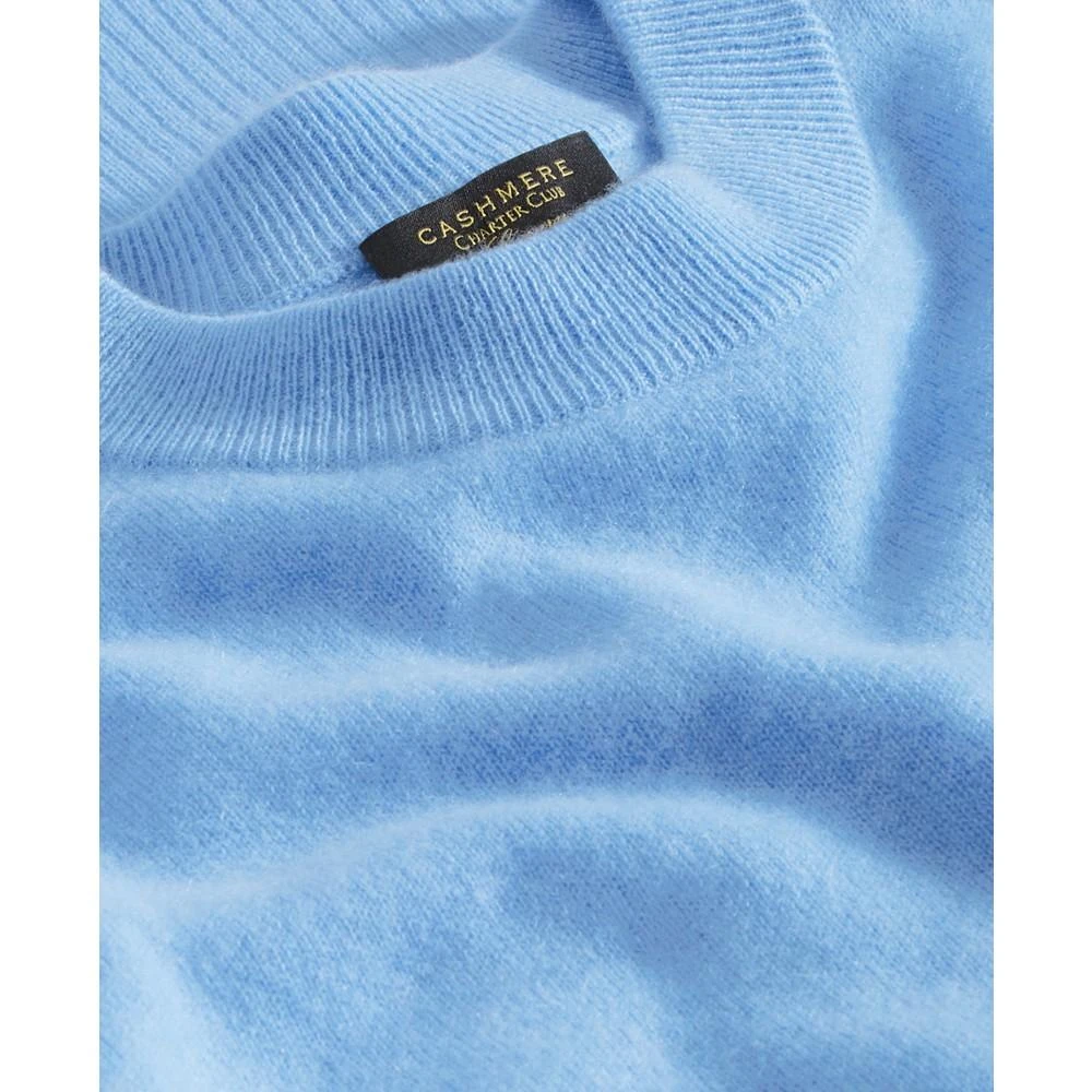 商品Charter Club|Women's 100% Cashmere Crewneck Drop-Hem Sweater, Created for Macy's,价格¥380,第3张图片详细描述