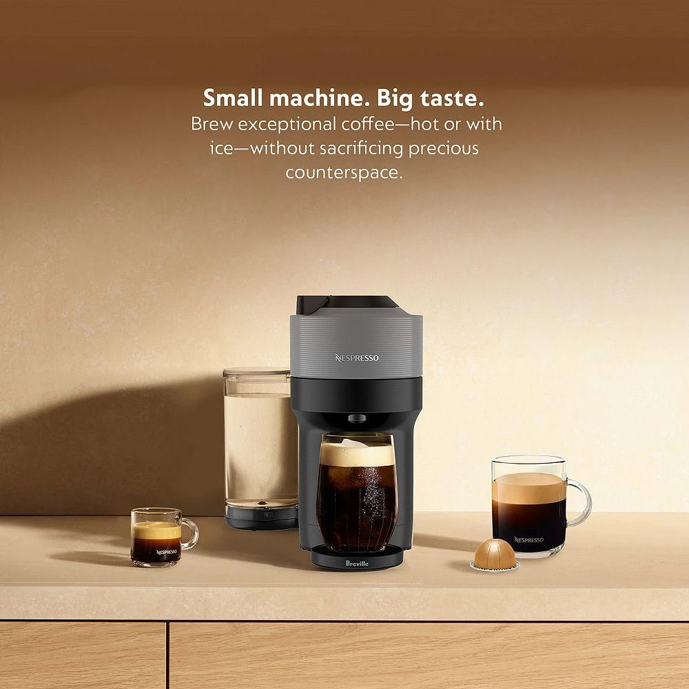 Vertuo Pop+ Coffee and Espresso Maker by Breville in Grey 商品