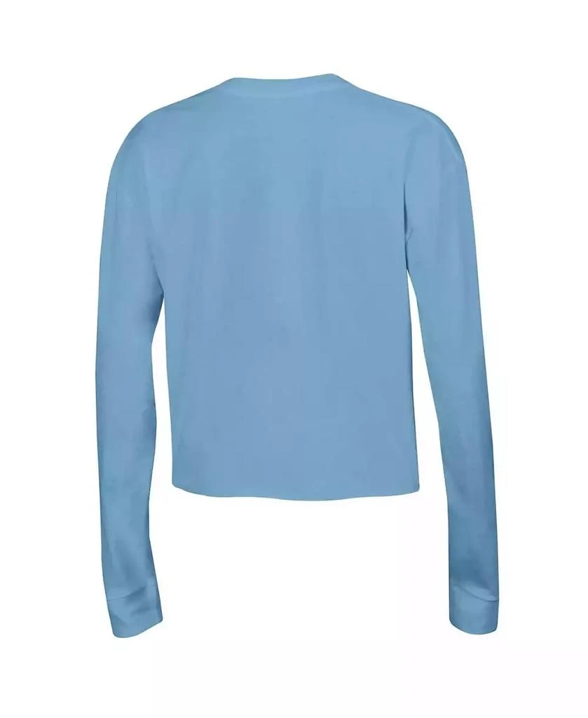 商品CHAMPION|Women's Blue Michigan Wolverines Boyfriend Cropped Long Sleeve T-shirt,价格¥258,第3张图片详细描述