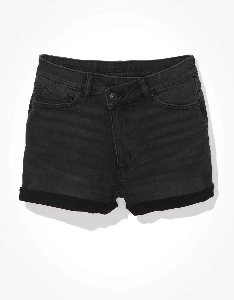 商品AE|AE Stretch Highest Waist Crossover Denim Mom Shorts,价格¥142,第7张图片详细描述