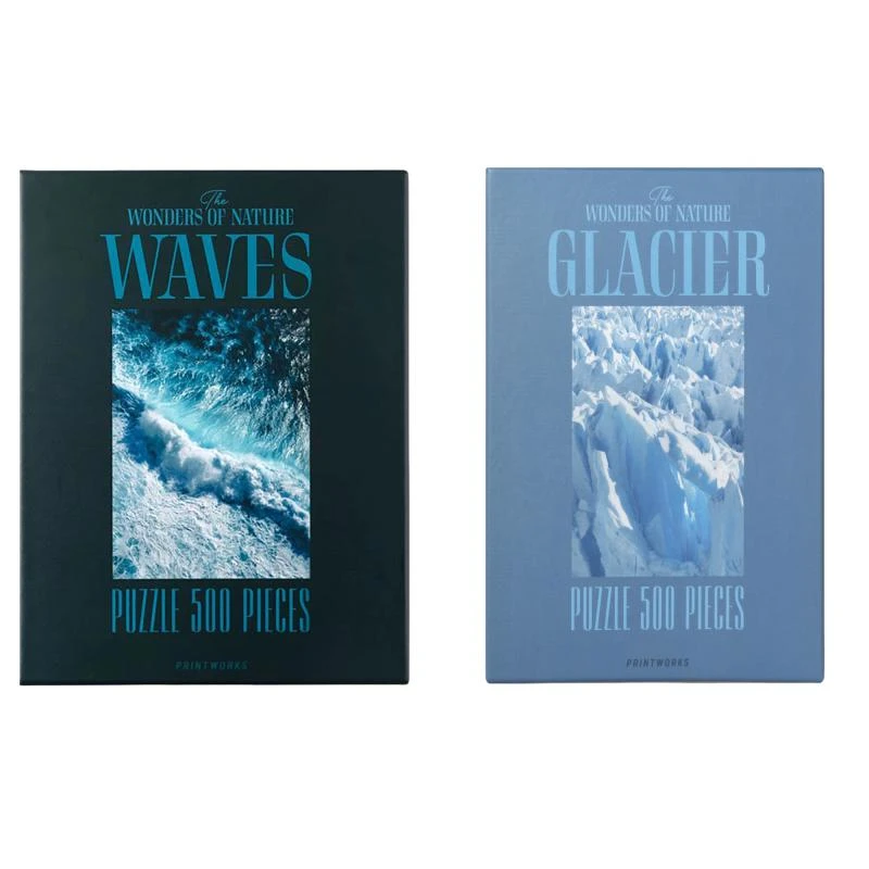 商品PRINTWORKS|The wonders of nature waves and glacier 500 pieces puzzle set,价格¥479,第1张图片