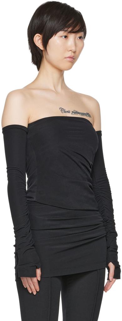 SSENSE Exclusive Black Twist Long Sleeve T-Shirt商品第2张图片规格展示