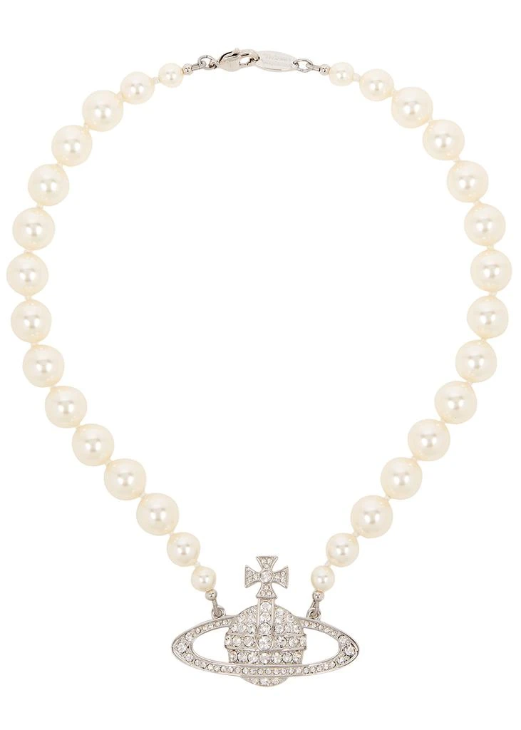 商品Vivienne Westwood|One Row Bas Relief faux pearl choker,价格¥1654,第1张图片