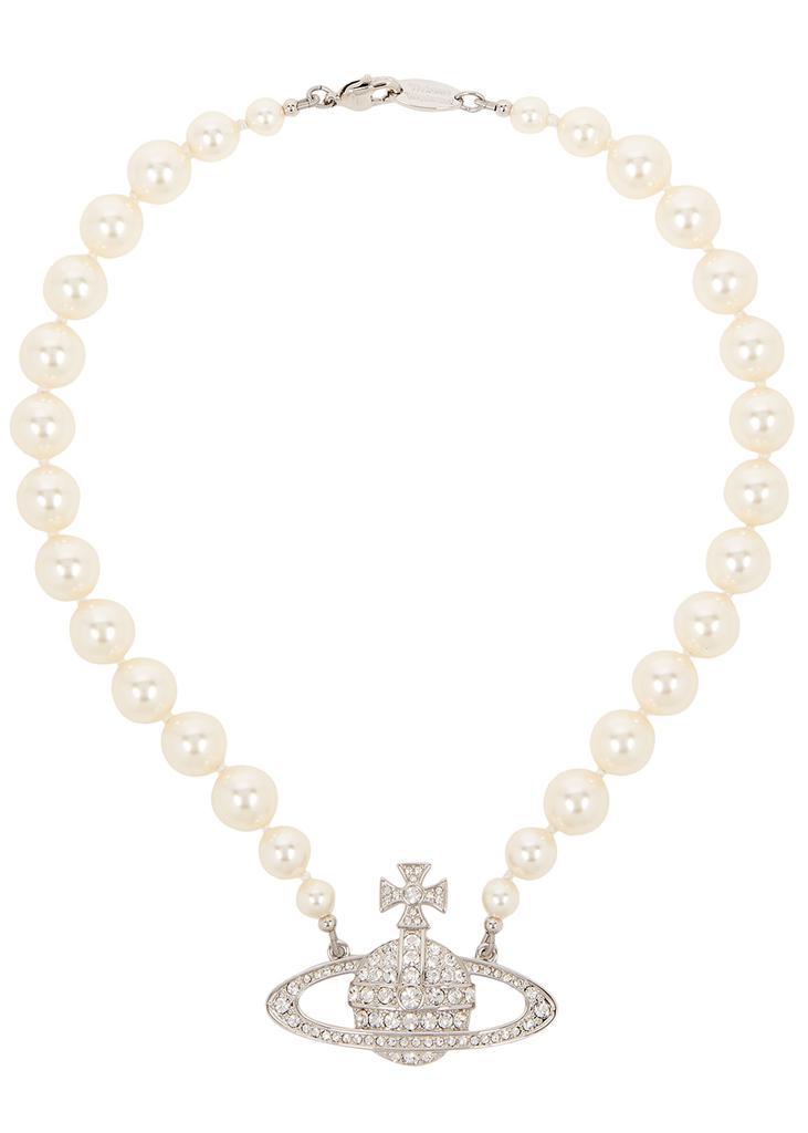 商品Vivienne Westwood|One Row Bas Relief faux pearl choker,价格¥1440,第1张图片