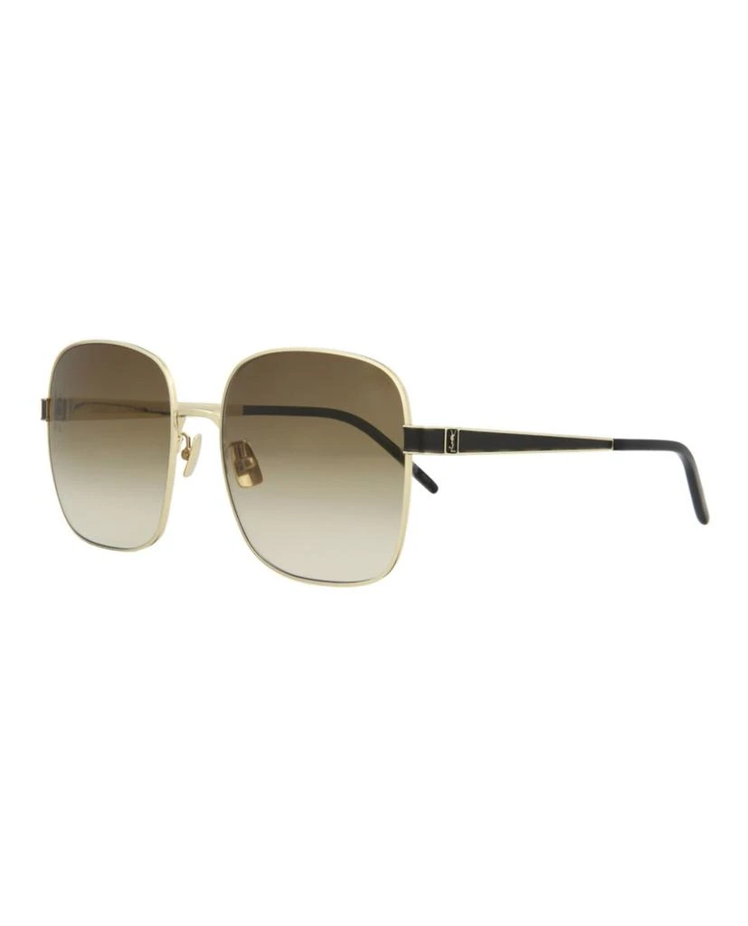 商品Yves Saint Laurent|Square/Rectangle-Frame Metal Sunglasses,价格¥1030,第2张图片详细描述
