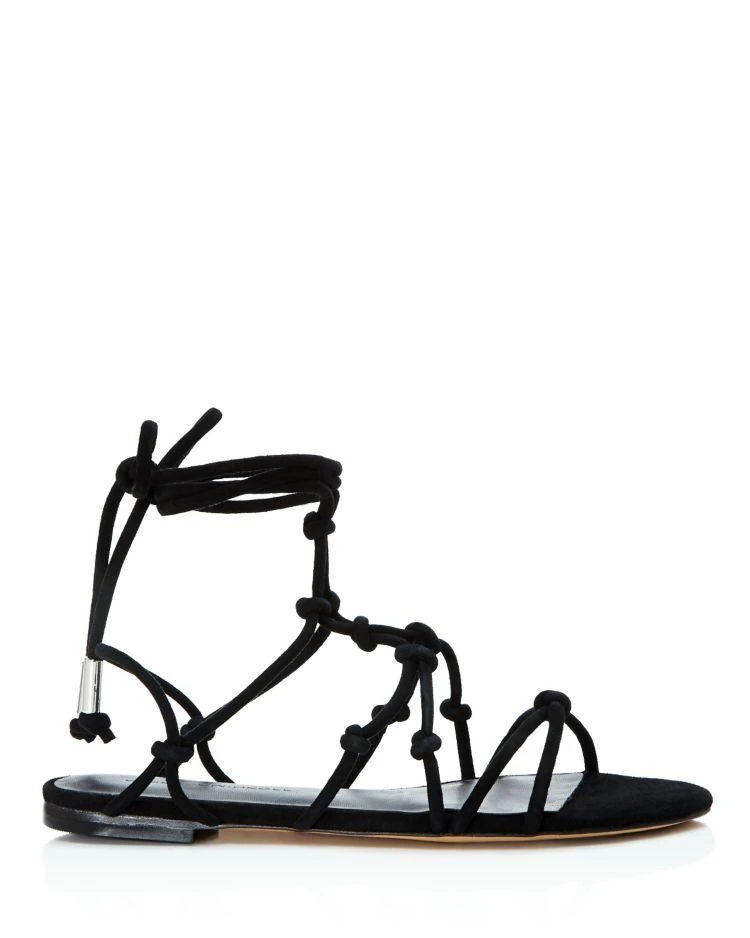 商品Rebecca Minkoff|Women's Elyssa Suede Lace Up Gladiator Sandals,价格¥561,第2张图片详细描述