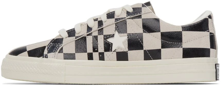 商品Converse|Black & White Check One Star Sneakers,价格¥362,第3张图片详细描述