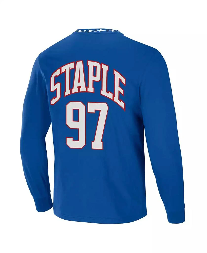 商品NFL Properties|Men's NFL X Staple Royal Buffalo Bills Core Long Sleeve Jersey Style T-shirt,价格¥323,第3张图片详细描述