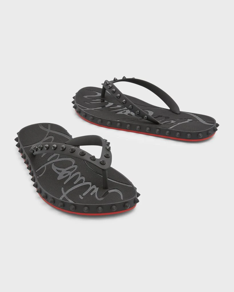 Loubi Donna Spike Red Sole Flip Flops 商品