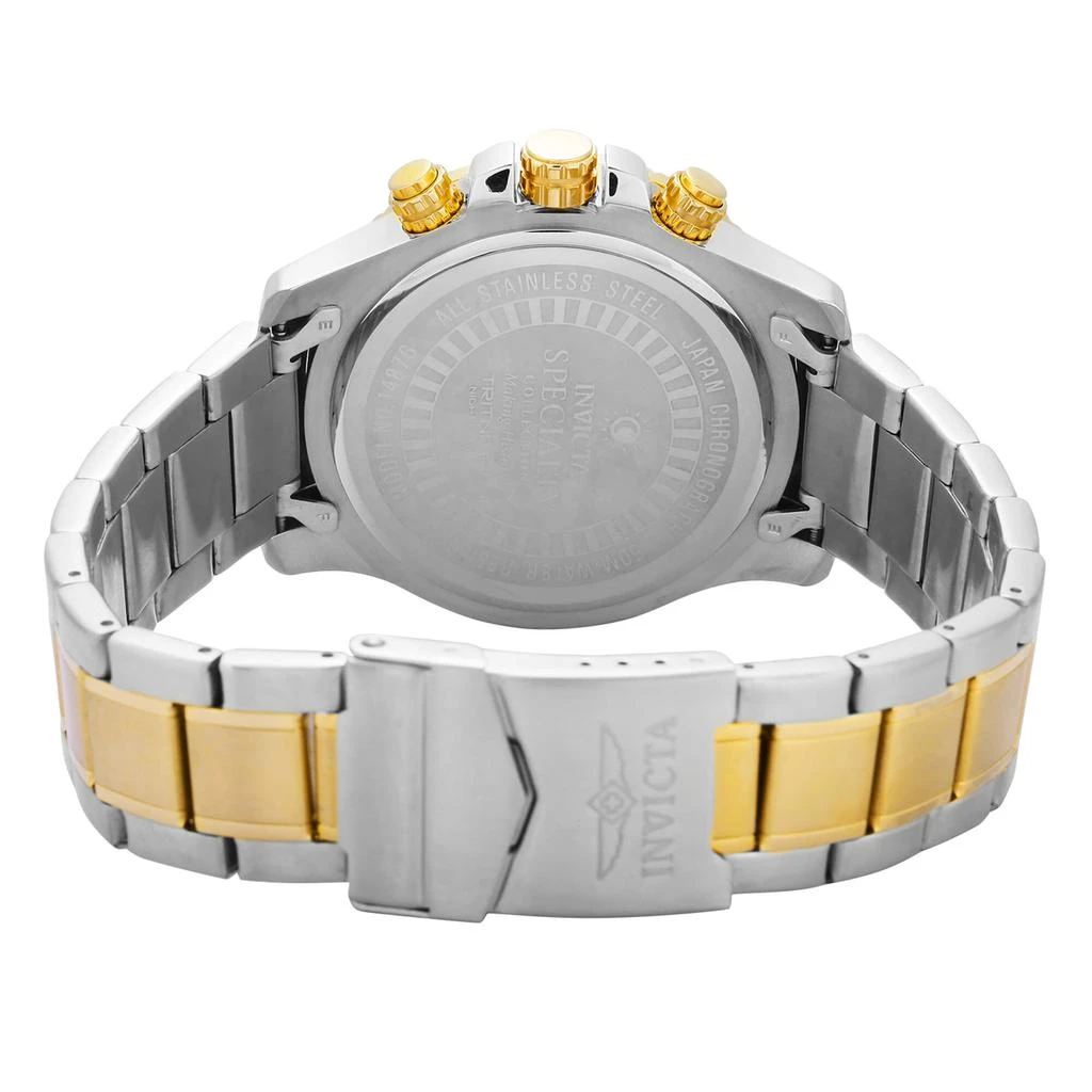 商品Invicta|Invicta 14876 Men's Two Tone Yellow Bracelet Quartz Specialty Chrono Black Dial Date Watch,价格¥499,第2张图片详细描述