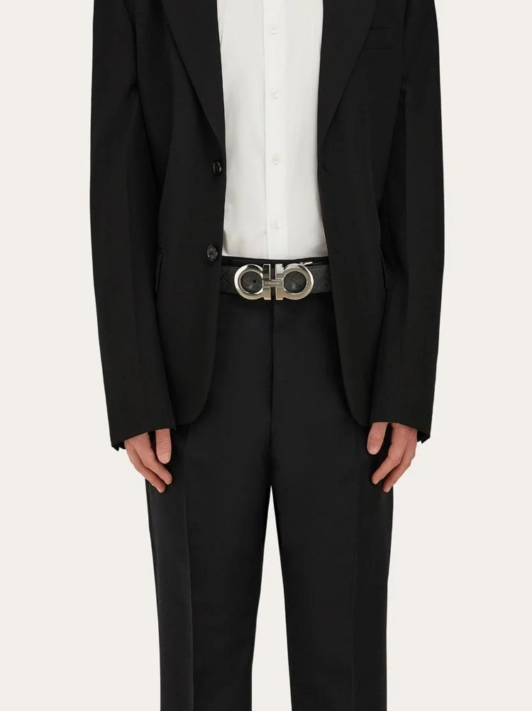商品【商品预售7天】 Salvatore Ferragamo|Salvatore Ferragamo 男士腰带 670270780244 黑色,价格¥3387,第5张图片详细描述
