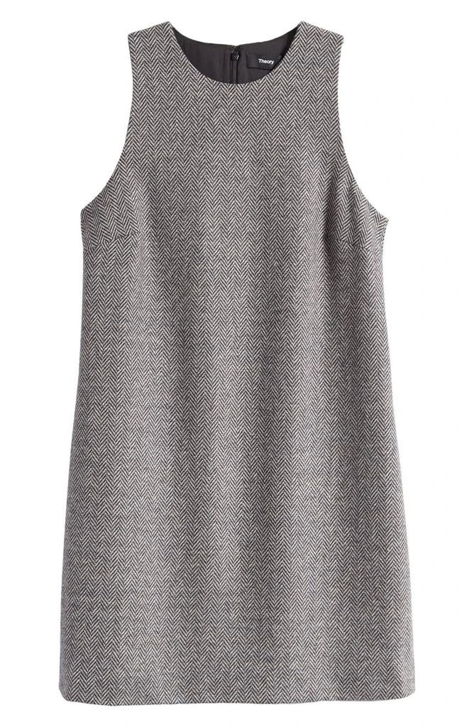 Abbot Herringbone Sleeveless Shift Dress 商品