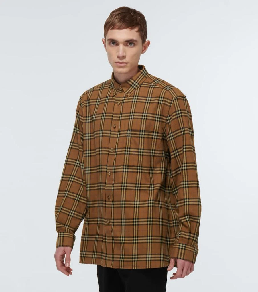 商品Burberry|Cranford长袖格纹衬衫,价格¥7148,第3张图片详细描述