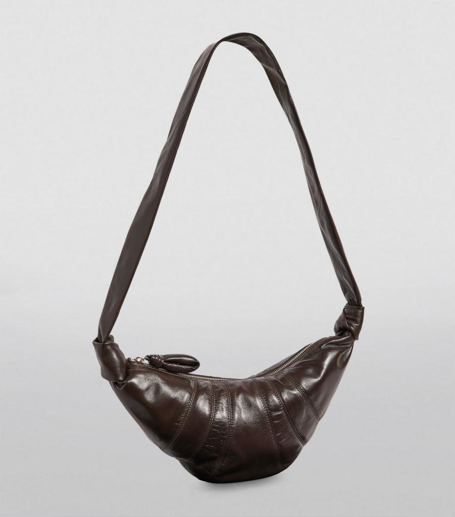 Small Leather Croissant Shoulder Bag商品第3张图片规格展示